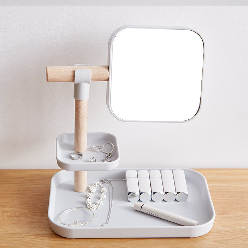 Desktop Cosmetics Storage Box Makeup Brush Lipstick Mask Skin Care Products With Mirror Dressing Table Finishing Rack Desktop Cosmetics Storage Box Makeup Brush Lipstick Mask Skin Care Products With Mirror Dressing Table Finishing Rack